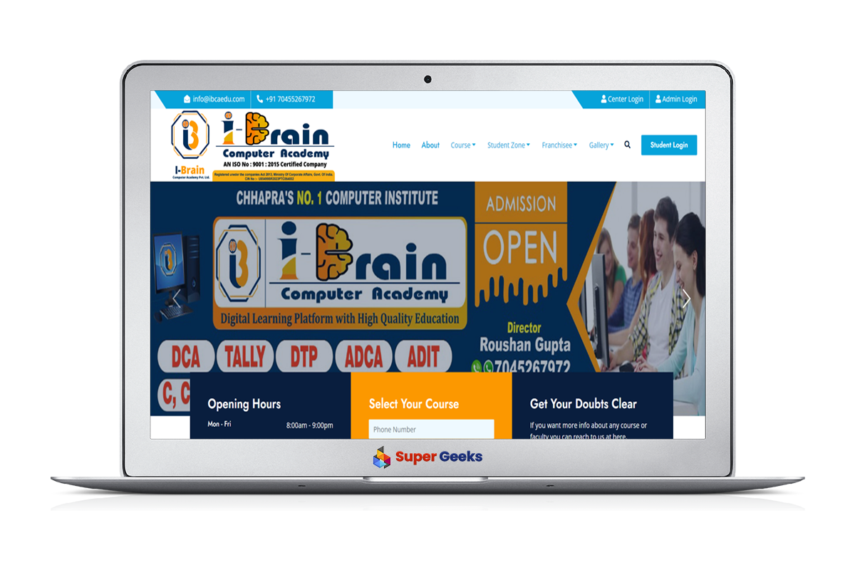 Our Works 13 Computer Institute Website Development