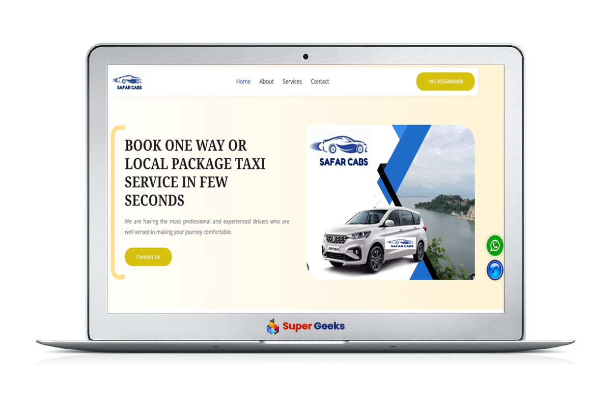 Our Works 14 Taxi Services Website Development