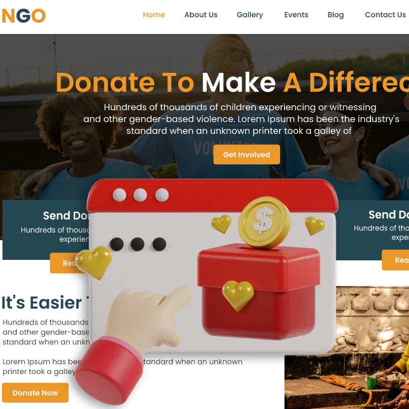 Web Development 17 NGO web development company in India Banner